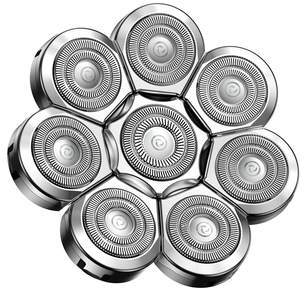 Tête de rasoir universelle de remplacement à 8 lames argentées 56g pour hommes, utilisation sur le visage - Product Image 3
