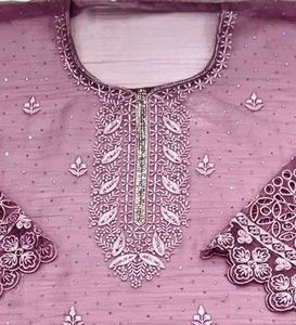 Designer moderne indien pakistanais vêtements non cousus belle Premium fête porter des costumes brodés à la main mode-avant - Product Image 2