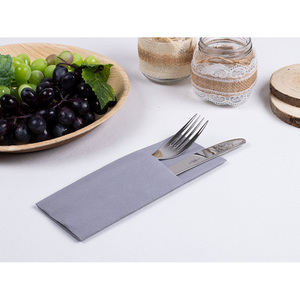 กระดาษเช็ดปากแบบพกพาขนาดเล็ก ลายจุด สีเทา 32x40 ซม. 30 ชิ้น B2B - Product Image 1