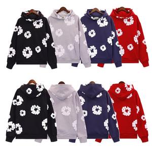 Autumn Spring Cross-Border <b>Couple</b> Set Loose Fit Fleece <b>Tracksuit</b> Sweatshirt Long Pants American Style Printed Hoodie Set - Product Image 2