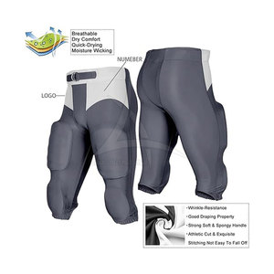 Pantalons de football américain grande taille confortables et respirants, les plus vendus en 2025, avec fermeture personnalisée, 100 % polyester, avec service OEM - Product Image 6