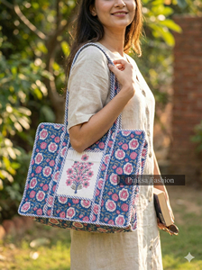 Sac fourre-tout de luxe sportif matelassé de grande taille, fait à la main, durable, motif floral, imprimé en bloc, cadeau de voyage personnalisé pour elle, plage - Product Image 5