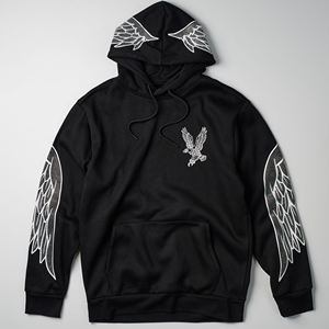 เสื้อฮู้ดติดพลอยเทียมสำหรับผู้ชาย, สินค้ามาใหม่เสื้อฟลีซระบายอากาศได้ดีน้ำหนักเบากันลมเป็นมิตรกับสิ่งแวดล้อมสำหรับฤดูหนาว - Product Image 3