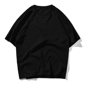 100% coton col rond T-Shirt pour hommes OEM doux respirant à manches courtes grande taille coupe ample avec motif imprimé - Product Image 4