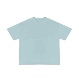 T-shirt surdimensionné de luxe pour homme 100% coton Logo personnalisé Épaule tombante Poids lourd brodé solide imprimé Design vierge - Product Image 3