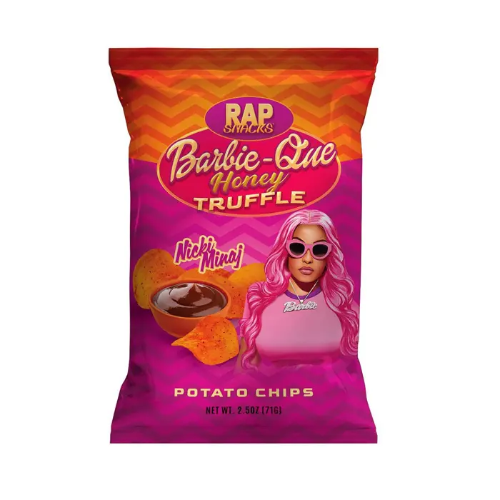 6x Sacos Nicki Minaj Rap Snacks Bar-B-Quin' com My Honey Truffle.