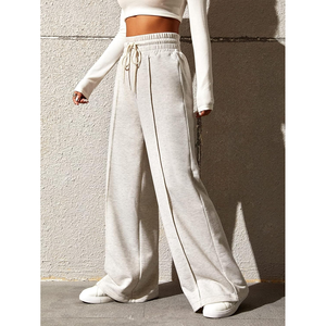 Pantalones holgados de pierna ancha transpirables de alta calidad 2025 para mujer Pantalones holgados de cintura alta para todas las estaciones para mujer - Product Image 3