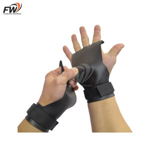 Poignées de protection pour les mains en caoutchouc naturel haute résistance, avec logo personnalisé, pour crossfit, fitness, musculation et entraînement. - Product Image 4