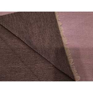 Écharpe de luxe en soie et cachemire violet brumeux/duveteux, design personnalisé, 100 % soie, pour les saisons printemps, été, automne - Product Image 1