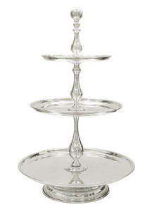 Soporte de Metal de Tres Niveles para Servir Pasteles, Acero Inoxidable, Estilo Real, Decoración, Servidor de Postres, Soporte para Tartas - Product Image 4