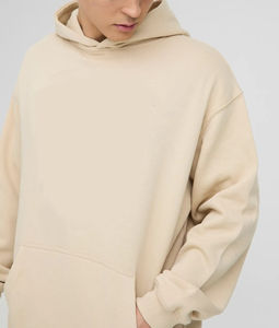 Sweat-shirts pour hommes 100% coton tendance, logo imprimé en relief 3D personnalisé, qualité supérieure, vêtements décontractés d'hiver, broderie 2 pièces - Product Image 3