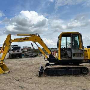 รถขุดขนาดเล็กฮุนได R55-7 ปี 2008 มือสอง สภาพดี เครื่องยนต์ยันม่าร์ ปั๊มไฮดรอลิก ความจุบุ้งกี๋ 0.18 ลบ.ม. น้ำหนักใช้งาน 5500 กก. - Product Image 1