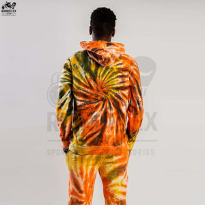 ชุดวอร์มมัดย้อมสำหรับผู้ชายเสื้อวอร์มมัดย้อมสีพื้นหลายสีสำหรับฤดูหนาวซักง่าย - Product Image 3