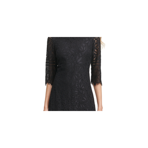 Abito da cocktail a tubino in pizzo nero da donna Kensie, taglia 14 - Product Image 3