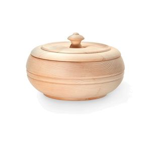 Olla de madera de mango con tapa para cocina, hotel, restaurante, personalizar la cazuela cálida de madera para servir - Product Image 6