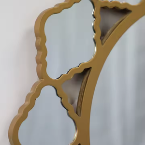 Modern Style Creative Shape Ornate <b>Bathroom</b> Wall Art <b>Mirror</b> Customized <b>Round</b> Wall <b>Mirrors</b> with Metal Frame for Home Decor - Product Image 2