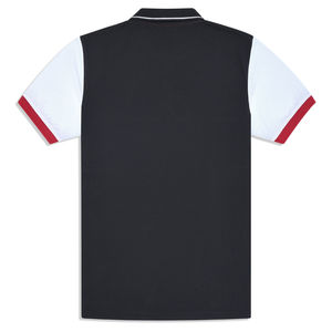 100% algodón de alta calidad ecológico para hombres Casual patrón sólido bloque negro Piqué para camisa liso teñido diseño frontal personalizado - Product Image 4