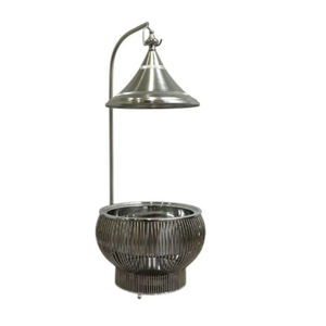 Elegante Juego de Recipientes para Buffet Redondos de Latón con Acabado Dorado y Soporte de Alambre, Calentador de Alimentos para Catering y Eventos de Hotel - Product Image 2