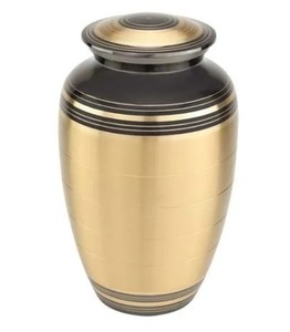 Urna de cremación de latón clásica para adultos para cenizas humanas Suministros funerarios - Product Image 2