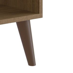 Mesa de Noche de Estilo Moderno Retro con 1 Cajón, Madera Color Miel, Mueble para Dormitorio de Apartamento u Hotel, Fácil de Ensamblar, Estilo Rústico - Product Image 4
