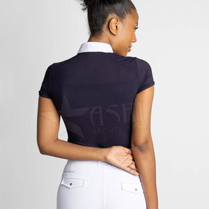 Top ecuestre de media cremallera de alta calidad, manga larga, capa Base para montar a caballo, camisa de carreras y espectáculo de secado rápido para deportes - Product Image 2