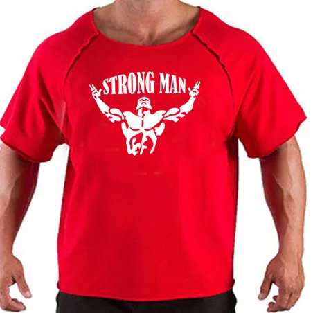 Camiseta clásica de gran tamaño para hombre, ropa de gimnasio, para culturismo