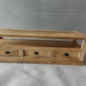 2026 Solid Mango Wood Modern <b>TV</b> Unit Living Room Furniture <b>Low</b> Media <b>Cabinet</b> Drawers Custom Sizes EU Akku Art - Product Image 3