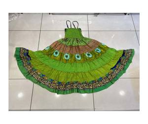 Robe imprimée florale bohème pour femmes jupes confortables à 7 couches Patchwork Design respirant vêtements de voyage pour Style Hippie Hippie - Product Image 1