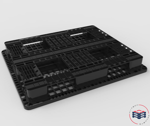 พาเลทพลาสติกอุตสาหกรรม HT-100 คุณภาพสูง รับน้ำหนักได้ 13227 ปอนด์ ขนาด 130x110x15 ซม. ดีไซน์คุ้มค่า ใช้งานง่าย - Product Image 3