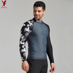 Men's Custom Logo Compression Rash Guard Shirts Quick Dry Breathable <b>Long</b> <b>Shorts</b> for Running Fitness and <b>Swimming</b> Workouts - Product Image 4