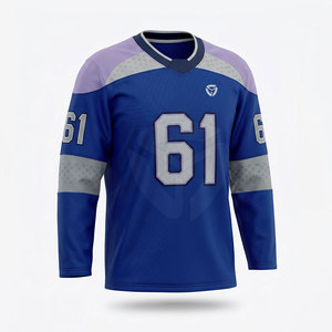 Camiseta de hockey sobre hielo duradera para hombres y niños, ajuste flexible, textura suave, ideal para actividades deportivas y uniformes de equipo. - Product Image 3