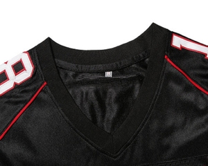 Maillot de football américain personnalisé pour adulte en mesh, coupe ample, impression par sublimation, design court, anti-humidité, respirant - Product Image 5