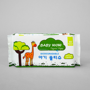 Toallitas húmedas Babay Wow 15x20cm Pack con 80 hojas Tela no tejida ecológica para una limpieza excelente a precio - Product Image 3