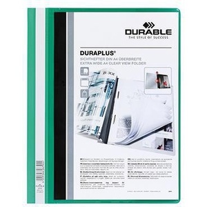 Durable DURAPLUS DIN <b>A4</b> Extra Wide PVC Green File <b>Folder</b> Offer - Product Image 1