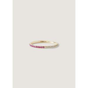 Two-in-One Fashionable Pav Birthstone <b>Ring</b> Pink Tourmaline Rose Gold Rhodium Plating Oval Cut Natural Gemstones Inlay for <b>Cats</b> - Product Image 1