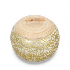 Tarro de laca hecho a mano estilo bohemio, tarro de almacenamiento multifunción para mesa, cocina, baño, organización del hogar (Vietnam) - Product Image 1