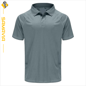 Polo de punto de algodón estampado de talla grande SAMAVIA para hombre, ropa informal de tela transpirable de algodón 100%, polos de talla grande para hombre - Product Image 6