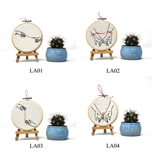 ศิลปะการปักแบบสมัยใหม่ - ธีมลายเส้น วงกลมขนาด 10 ซม. - Product Image 3