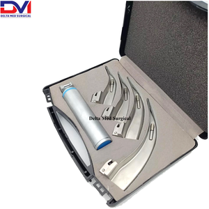 Laryngoscope LED Posh Max Ent de haute qualité dans un étui en cuir Source d'alimentation manuelle pour la base d'instruments chirurgicaux - Product Image 2