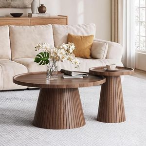 Table basse en bois contemporaine pour salon urbain, améliorant l'intérieur avec une finition naturelle - Product Image 1