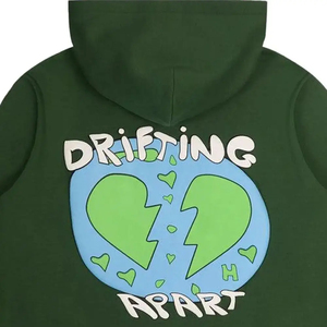 Sweat-shirts surdimensionnés pour hommes personnalisés 2025, qualité supérieure, design décontracté, impression en relief, broderie 3D, imperméables, hiver - Product Image 6