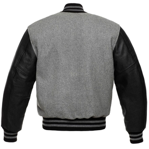Chaqueta universitaria de béisbol con forro térmico, chaqueta de calle de moda informal deportiva de tela transpirable con logotipo personalizado OEM para hombre - Product Image 2