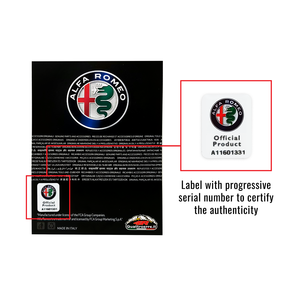 Set di 2 adesivi 3D italia leva del cambio per regali auto Alfa Romeo Giulia & Stelvio - Product Image 3