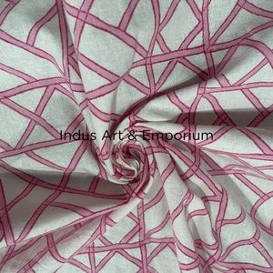 Lot de 6 serviettes à fleurs en coton indien à imprimé géométrique - Product Image 4