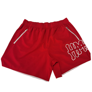 กางเกงขาสั้นเล่นยิมของผู้ชายกางเกงขาสั้นชายหาดสไตล์สตรีทแบบสองชั้นทำจากโพลีเอสเตอร์100% - Product Image 4