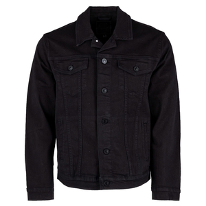 Veste en jean sur mesure pour hommes, veste d'extérieur décontractée coupe ajustée de style camionneur classique, veste en jean en coton à boutons - Product Image 1