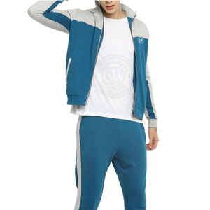 Conjunto de sudadera y pantalón de algodón personalizado con capucha sólida de invierno de alta calidad chándal transpirable de secado rápido para hombre - Product Image 3