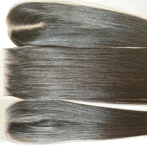 Prix usine Haute Qualité 100% Extensions de Cheveux Humains Vietnamiens Fermeture Frontale Bundle Long 6-32 Pouces Couleur Noire - Product Image 2