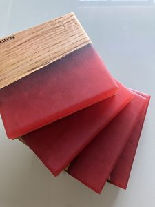 ชุดที่รองแก้วไม้และเรซินอีพ็อกซี่ GARDEN-THEMED ชุดที่รองแก้วแบบทันสมัยราคาดีสำหรับงานฝีมือจากช่างฝีมือ - Product Image 6