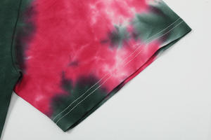 T-shirt en tricot tie-dye pour homme, style streetwear, 100% coton/polyester, coupe ajustée, manches courtes - Product Image 6